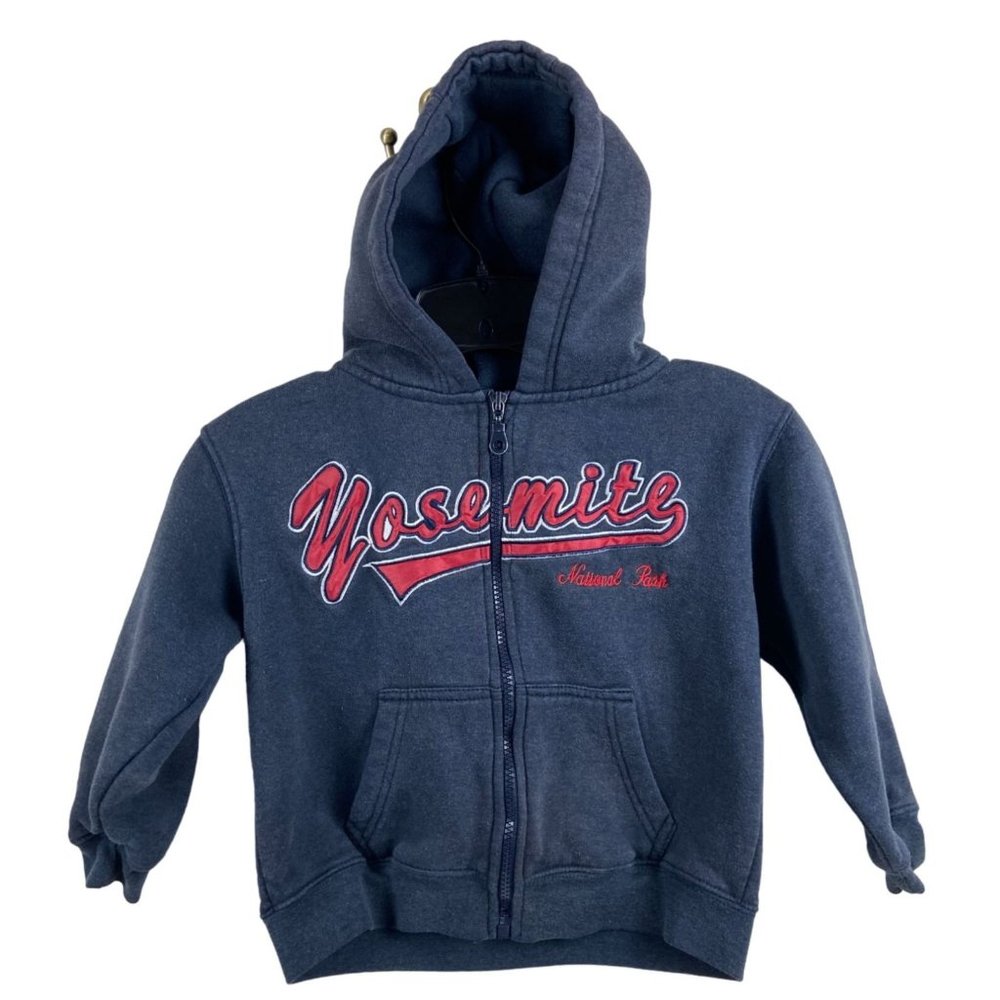 Cheneral Yosemite National Park Hoodie XS Full Zip Womens Embroidered Navy Blue